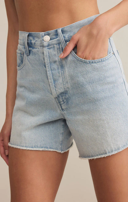 Everyday Hi Rise Denim Short Indigo