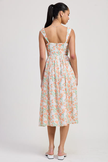 Emory Floral Tie Front Dress