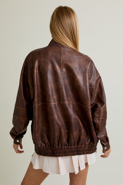 Vintage Edge Bomber Jacket