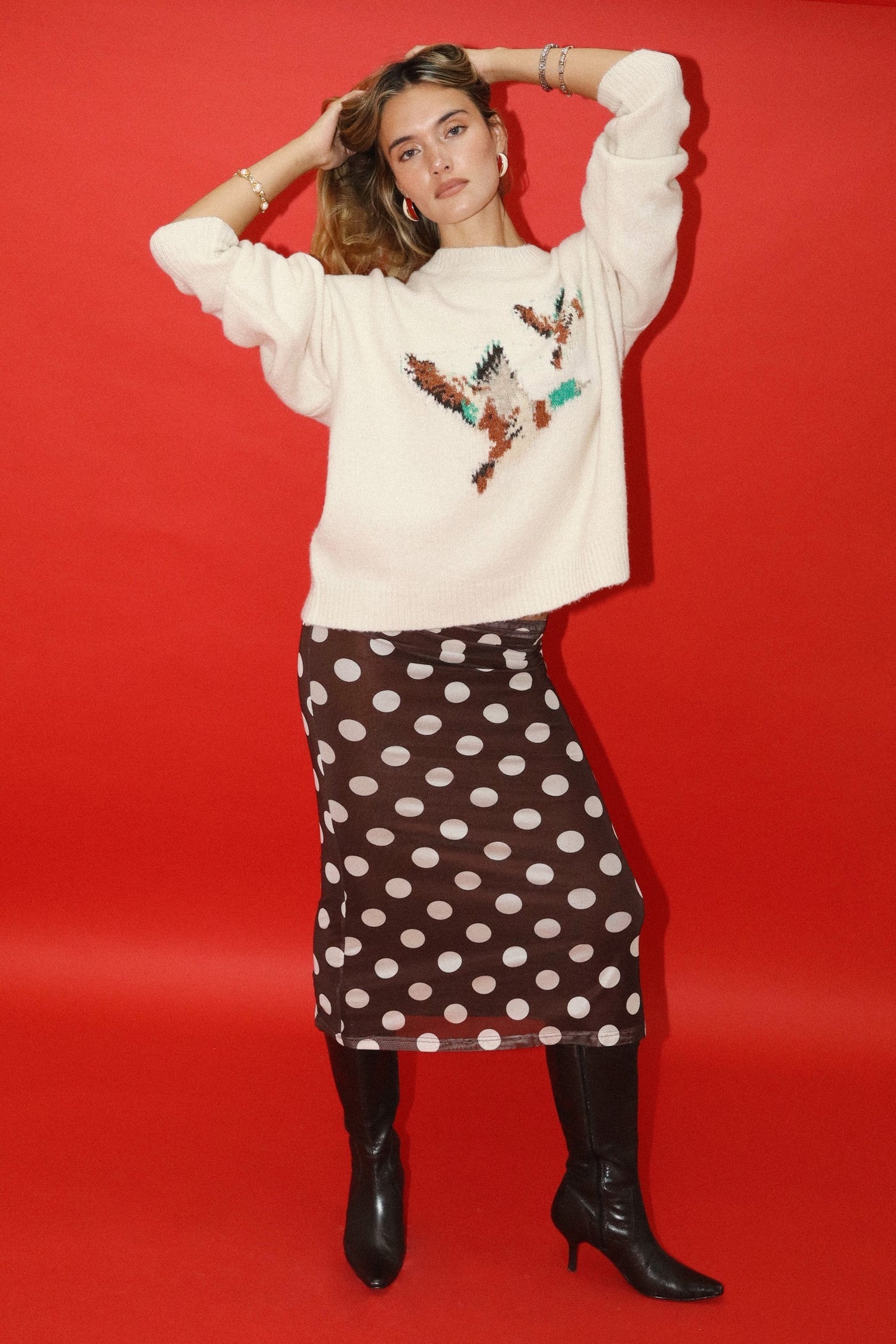 Flying Duck Knit Sweater