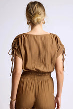 Load image into Gallery viewer, Light A Fire Ruched Crop Top