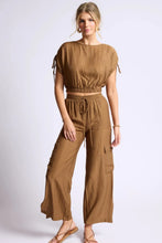 Load image into Gallery viewer, Light A Fire Ruched Crop Top