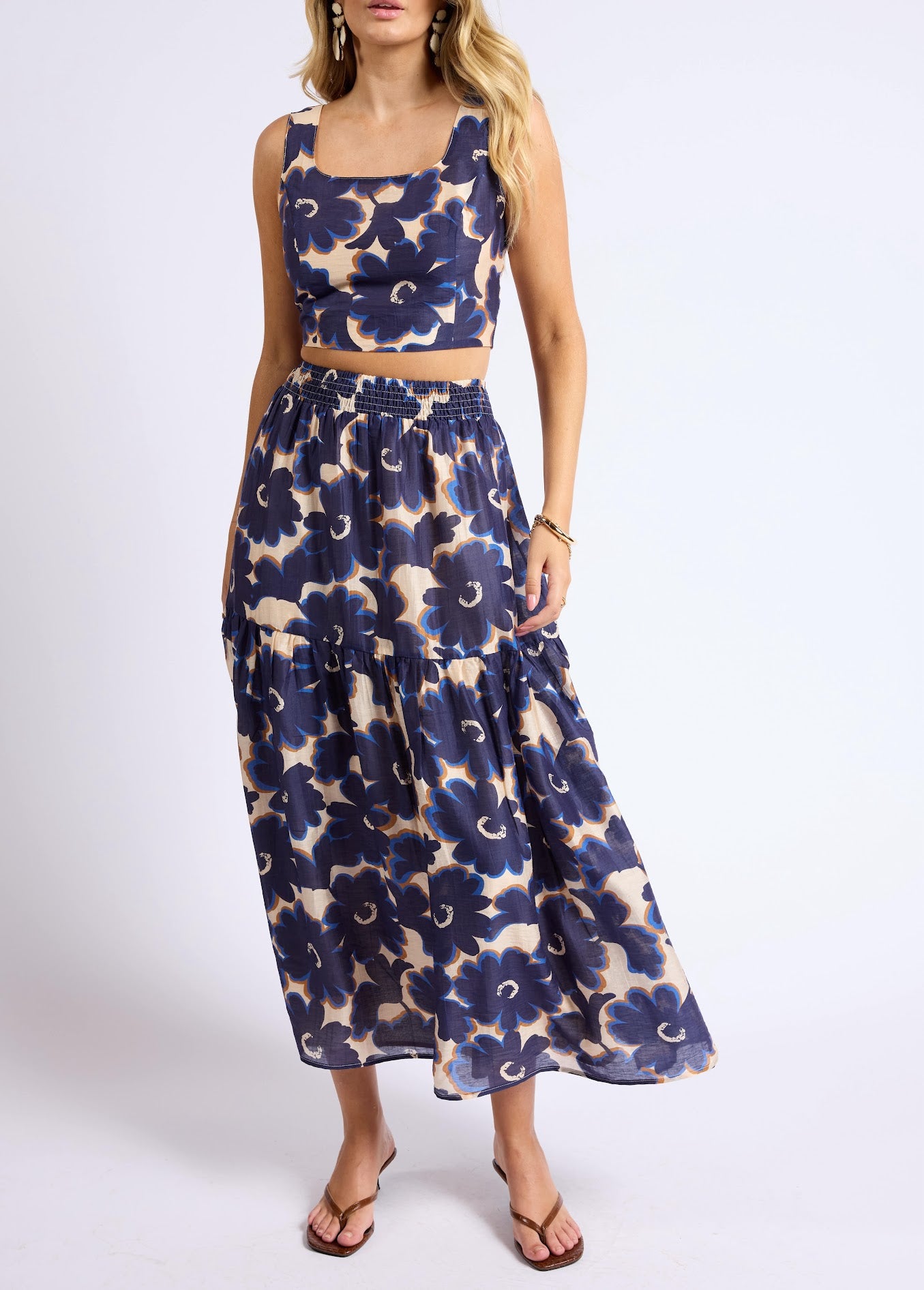 Flora Square Neck Crop Top