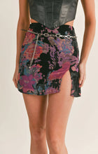 Load image into Gallery viewer, Fleur Noir Mini Skirt
