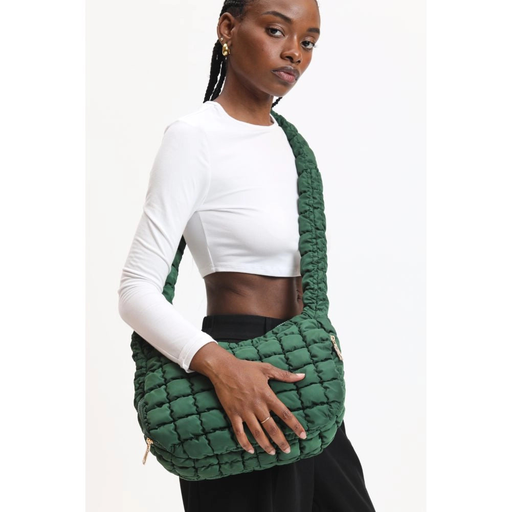 Winnie Puffy Quilted Bag Forest