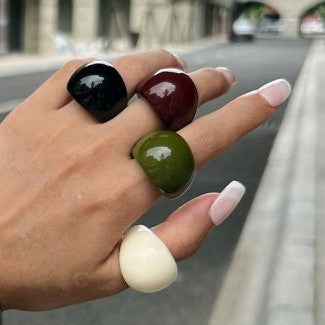 Gloss Theory Dome Ring Black