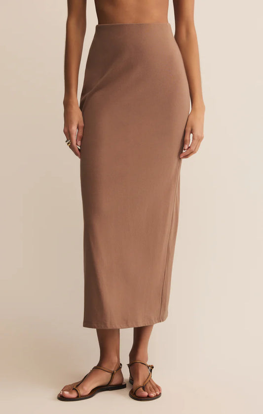 Gail Midi Skirt Teakwood