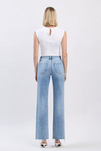 Gloria Distressed Straight Leg Denim