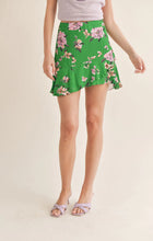 Load image into Gallery viewer, Greener Side Ruffled Mini Skirt