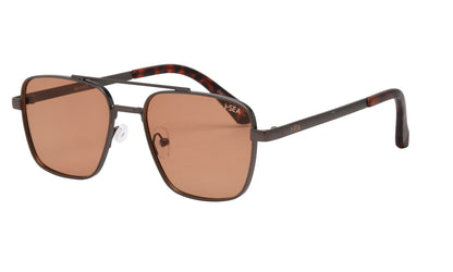 Brooks Sunnies Gunmetal/Amber