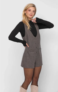 Outta Here Officer Buttoned Romper