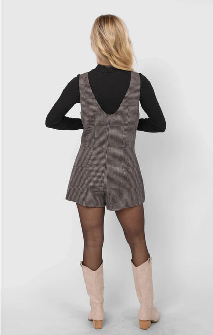 Outta Here Officer Buttoned Romper