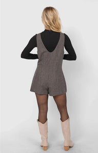 Outta Here Officer Buttoned Romper