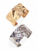 Load image into Gallery viewer, Hammer Time Cuff Bracelet Silver