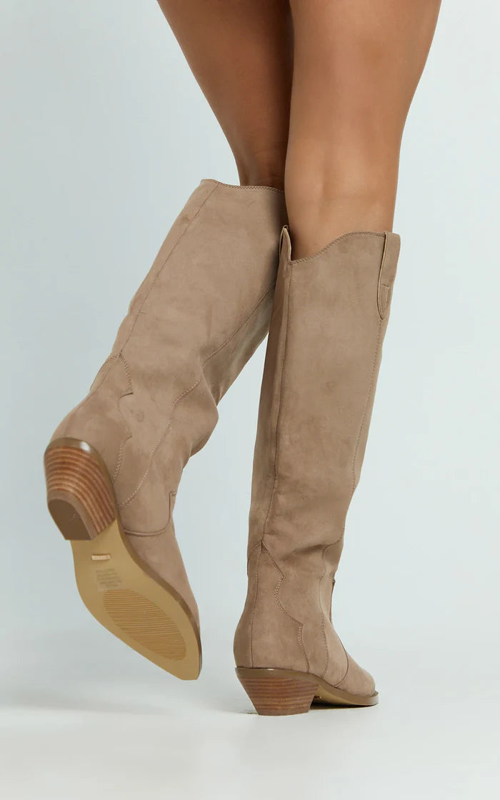 Helix Faux Suede Western Boot