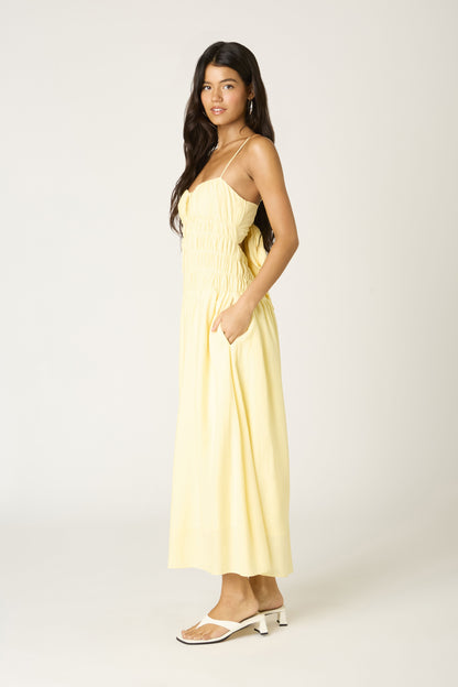 Holding On Smocked Midi Dress