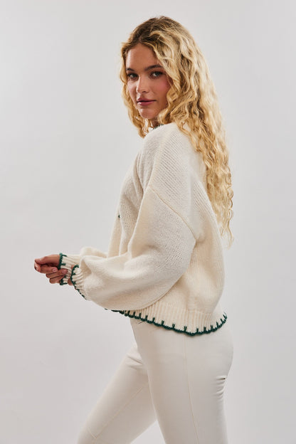 Frosted Pines Holiday Sweater