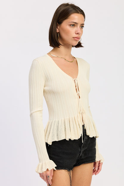 Delicate Drift Tie Top