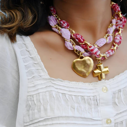 Lover's Tide Double Charm Necklace