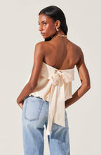 Load image into Gallery viewer, Khloe Strapless Bow Back Top