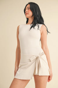 Ivory Motion Skort Dress