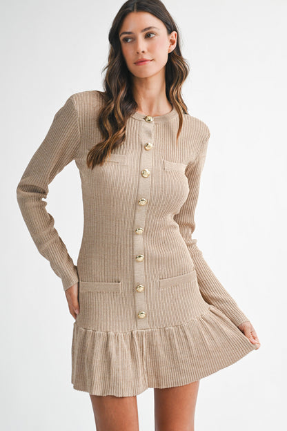 Champagne Hour Knit Dress