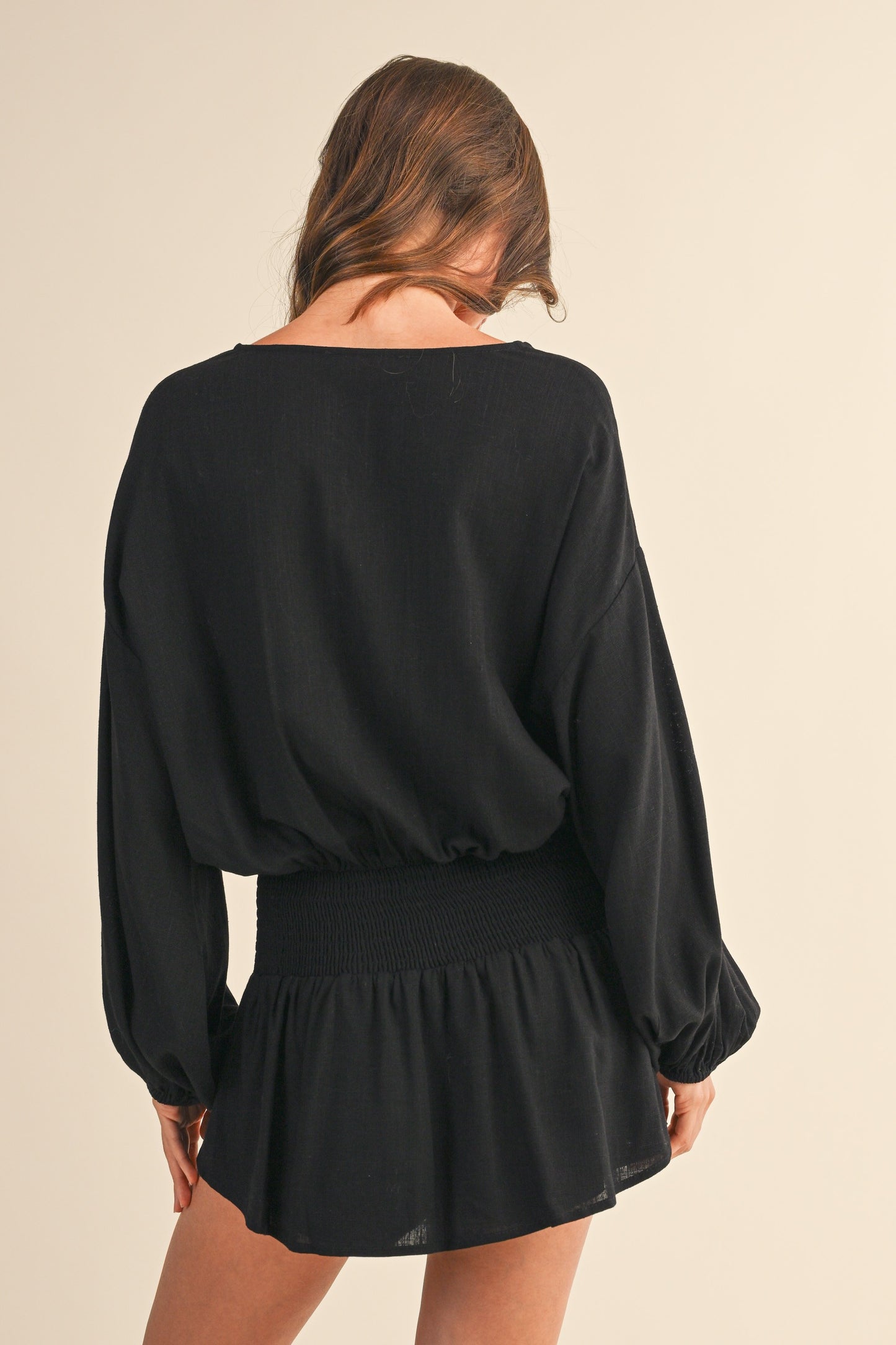 Marin Buttoned Linen Romper