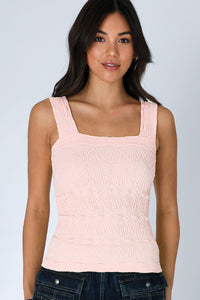 Laci Square Neck Top Pink