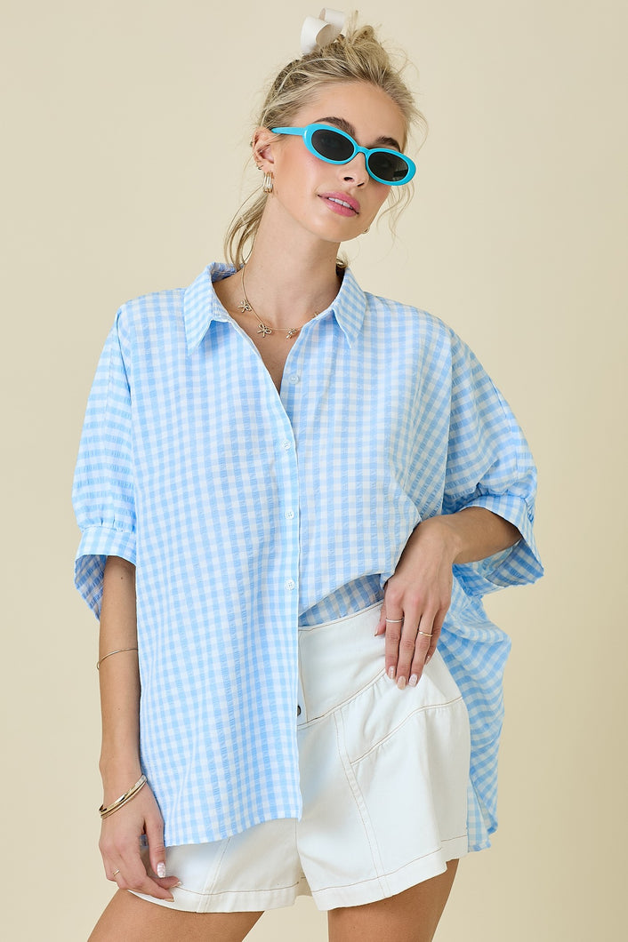 Lead The Way Gingham Top
