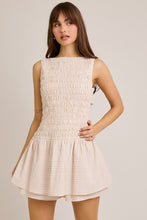 Load image into Gallery viewer, Let&#39;s Vibe Smocked Romper