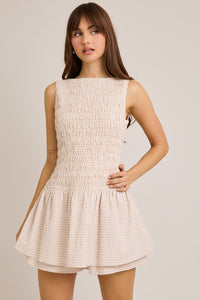 Let's Vibe Smocked Romper