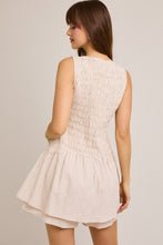 Load image into Gallery viewer, Let&#39;s Vibe Smocked Romper