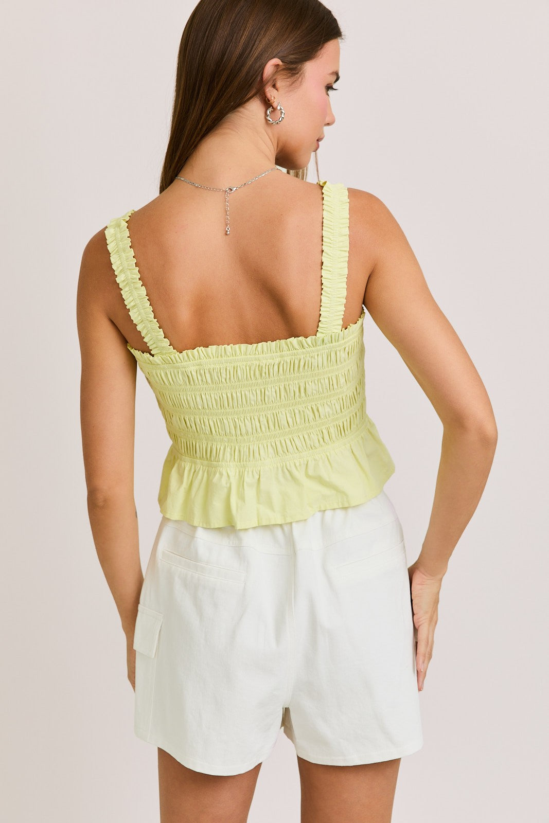 Lemon Lime Bow Top
