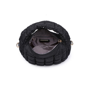 Leo Puffy Quilted Crossbody Black