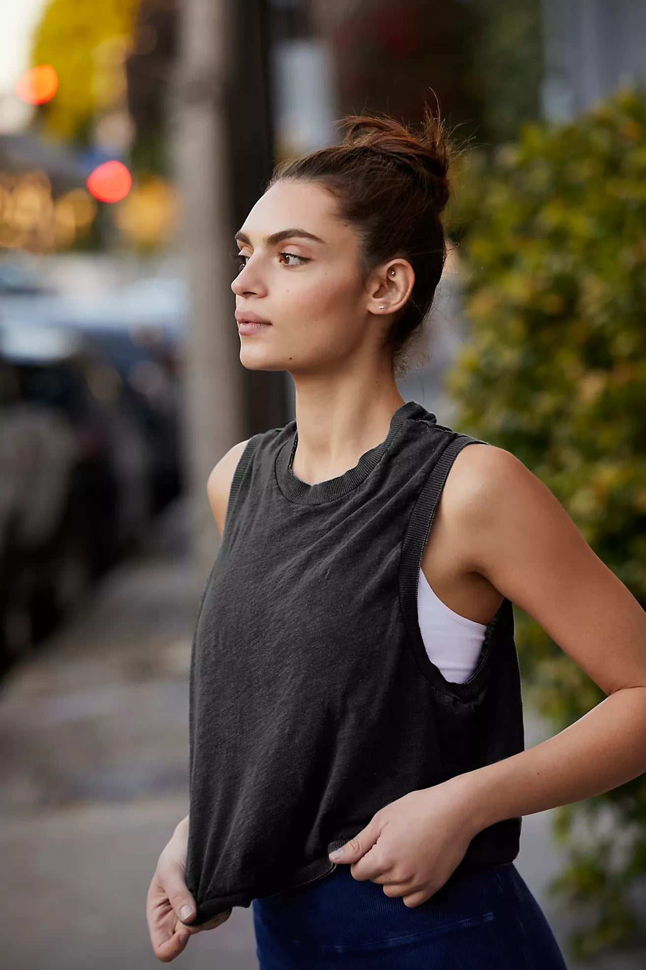 Love Tank Grey Black