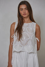 Load image into Gallery viewer, Lowen Eyelet Sleeveless Top