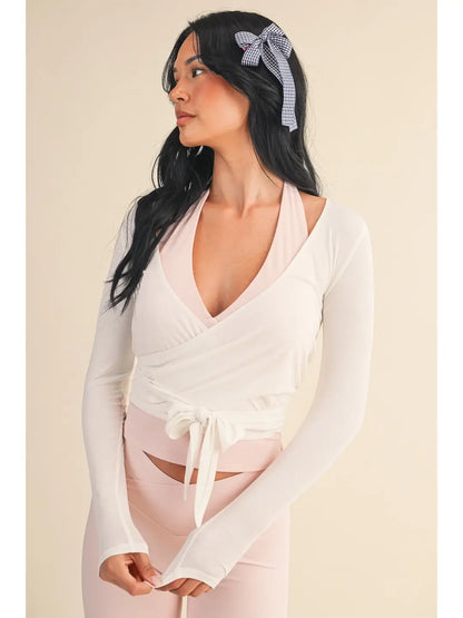 Graceful Wrap Longsleeve Top