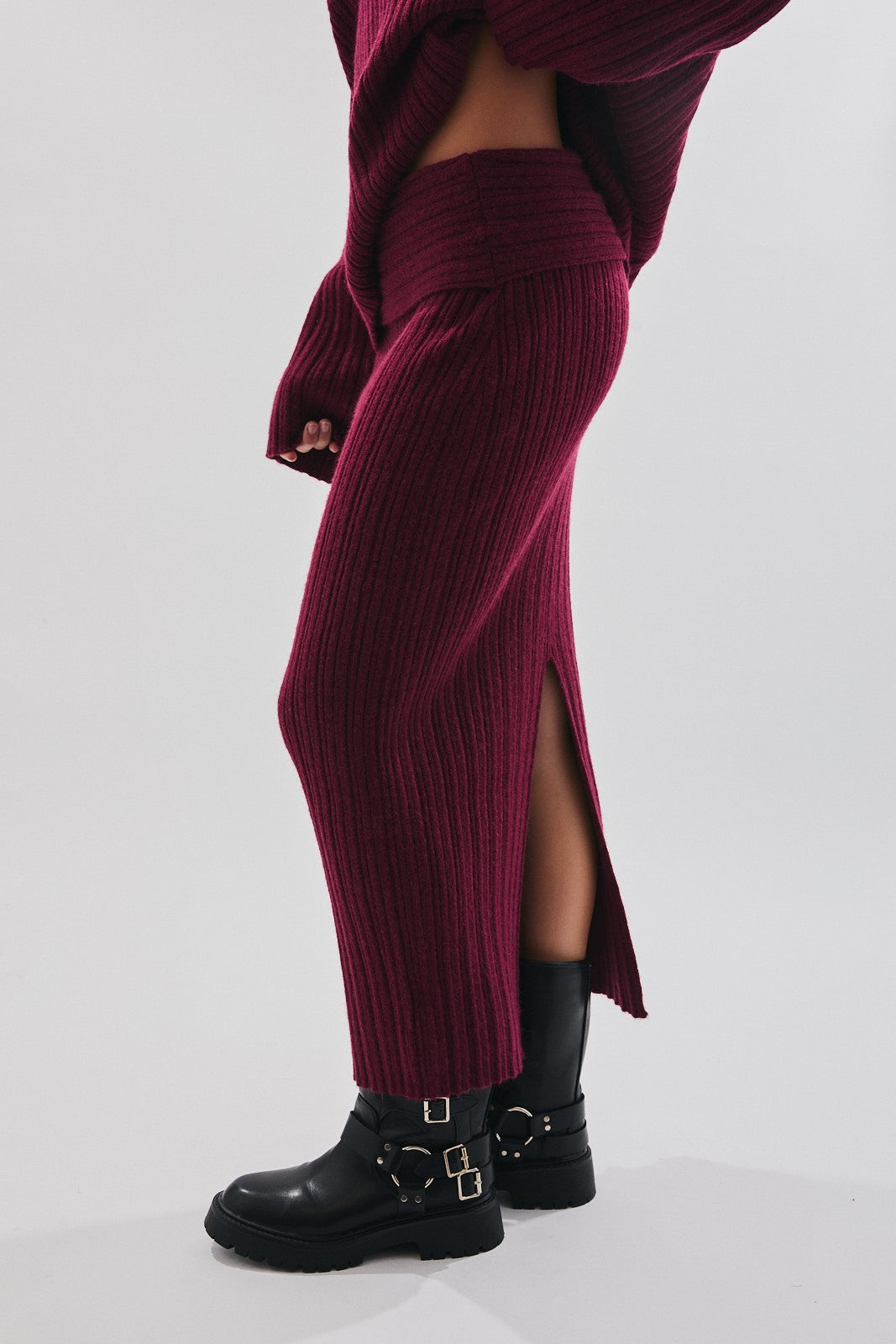 Merlot Muse Sweater Skirt
