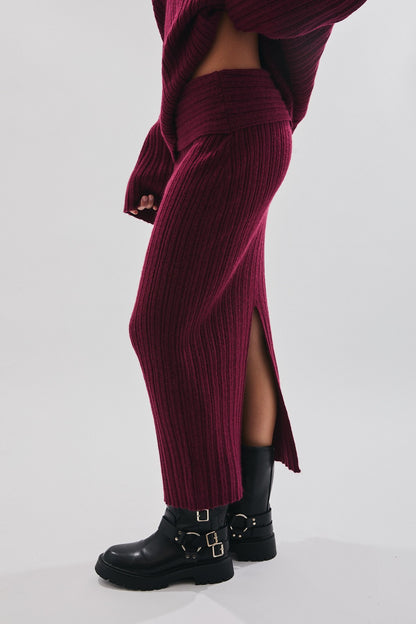 Merlot Muse Sweater Skirt
