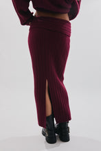 Load image into Gallery viewer, Merlot Muse Sweater Skirt