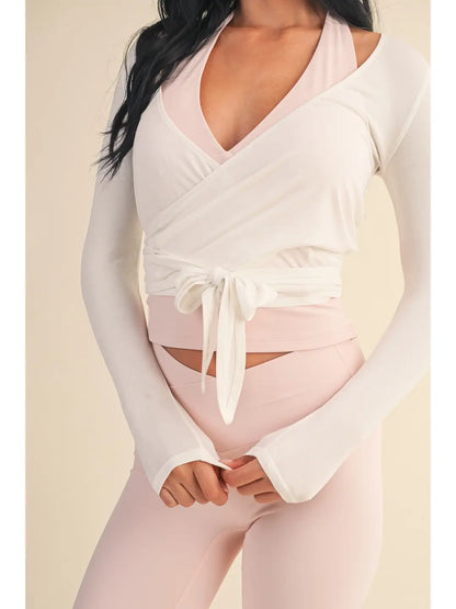 Graceful Wrap Longsleeve Top