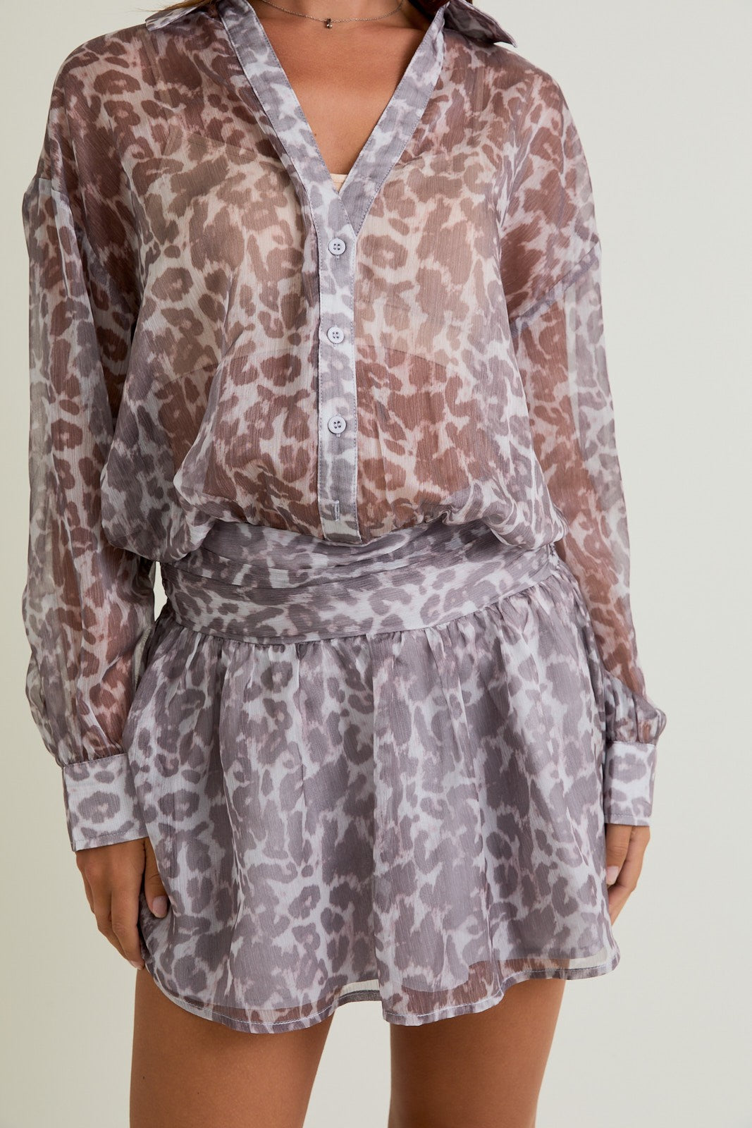 Midnight Safari Printed Dress