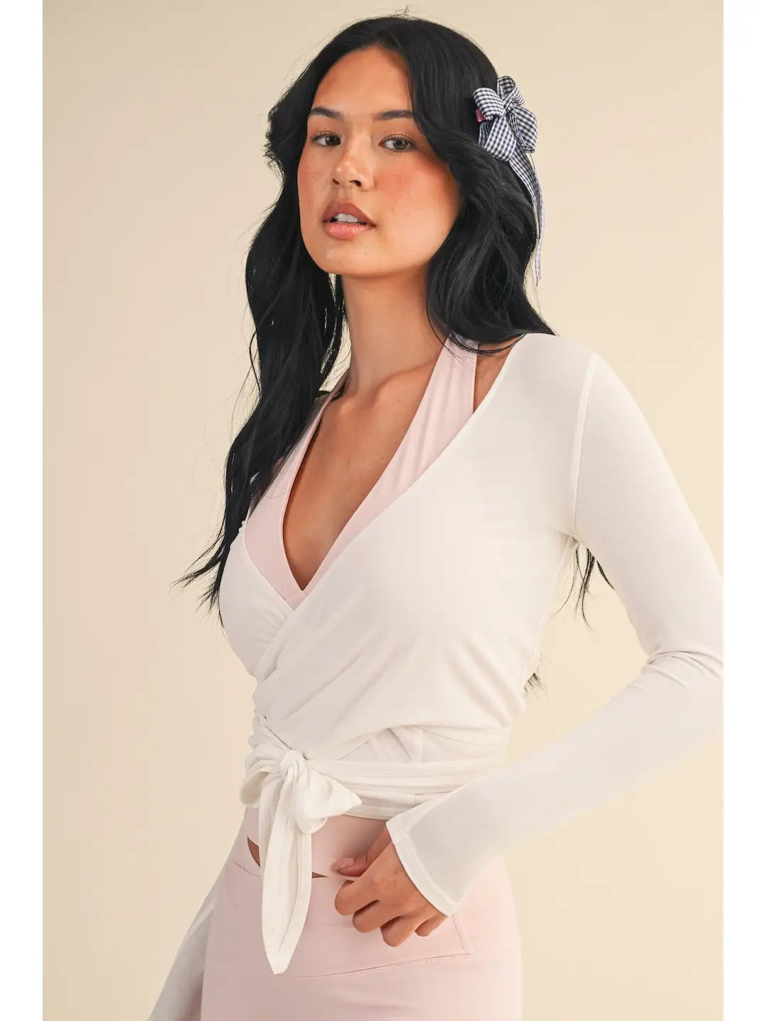 Graceful Wrap Longsleeve Top