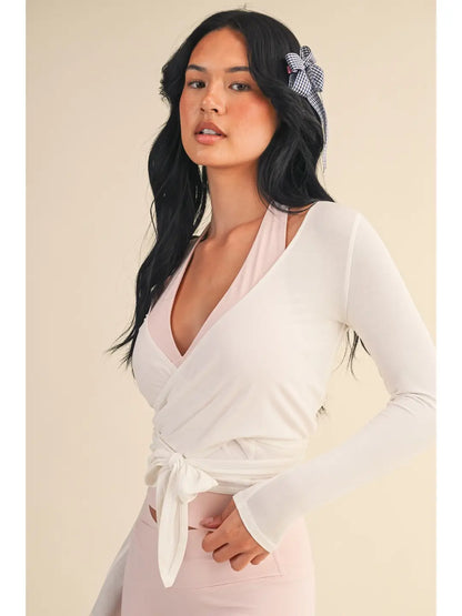 Graceful Wrap Longsleeve Top
