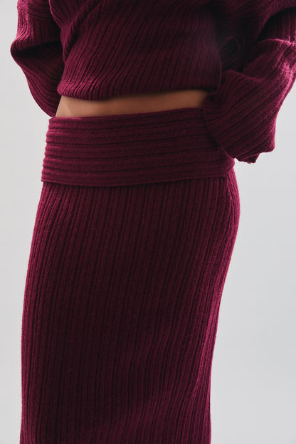 Merlot Muse Sweater Skirt