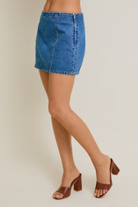 Classic Edge Denim Skirt