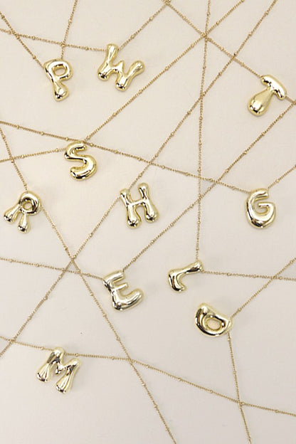 Lucy Bubble Initial Necklace