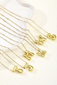 Lucy Bubble Initial Necklace