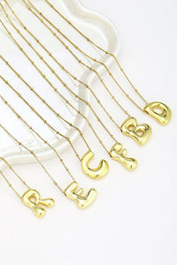 Lucy Bubble Initial Necklace
