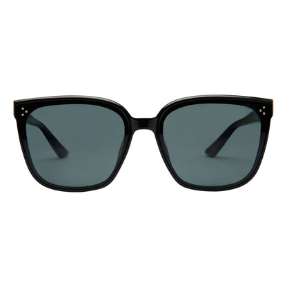 Black smoke sunglasses.
